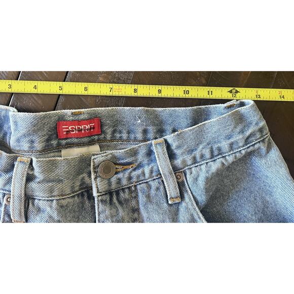 Vintage Esprit Jeans High Waist Light Wash 90’s Y2K Size 11/12 12 Tapered Leg - Picture 13 of 15